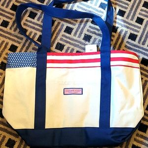 Vineyard Vines classic Americana canvas tote